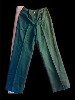 Pendleton Wool Forest Green Women's Straight-Leg Trousers